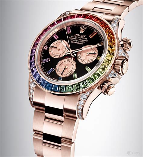 rolex daytona rainbow oro giallo|rolex rainbow 116595.